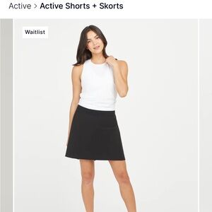 SPANX Active Black Skort